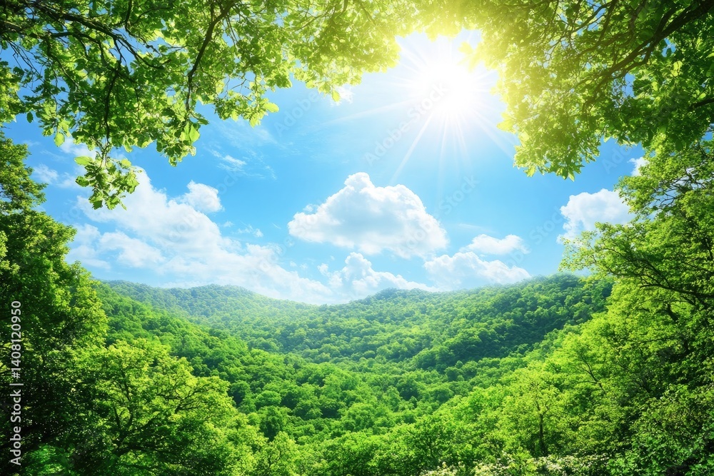 A bright, open sky over a lush forest valley, conveying a sense of freedom and health improvement. A bright, open sky over a lush forest valley, conveying a sense of freedom and health improvement.