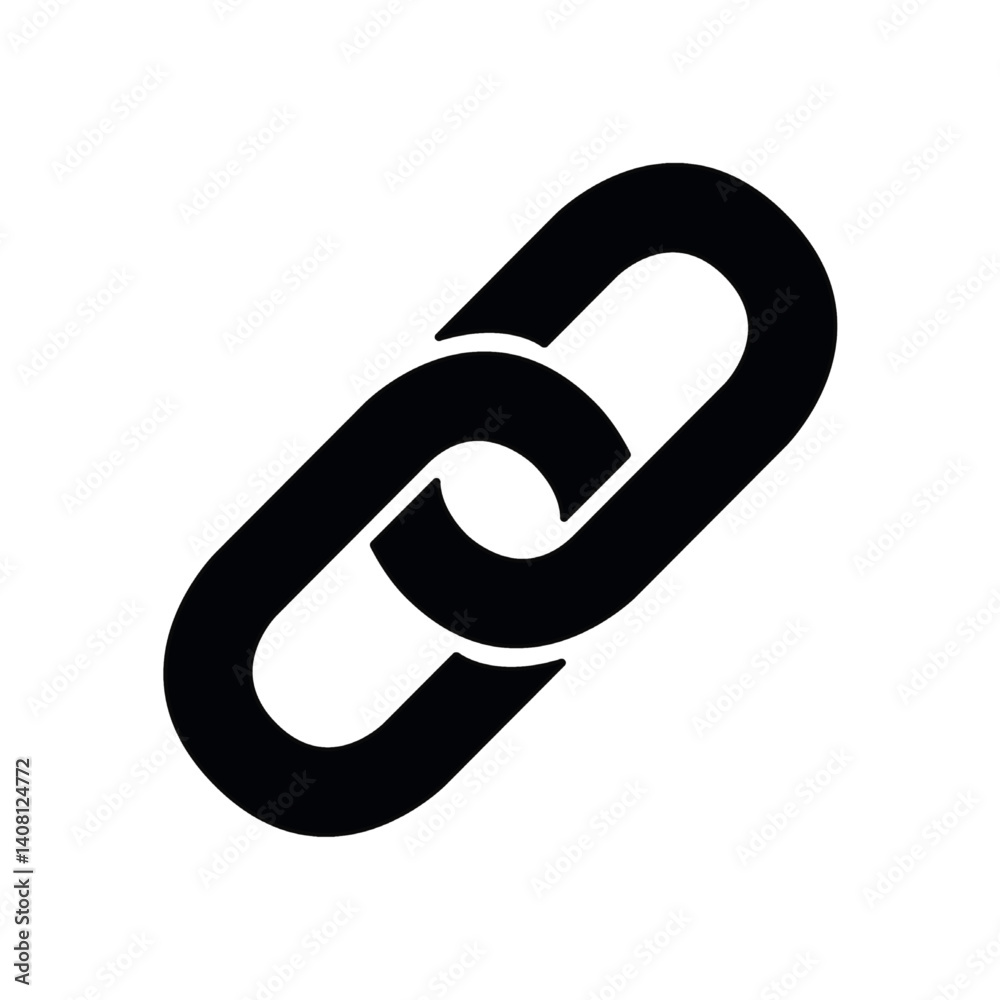 Link flat icon illustration- vector Link flat icon illustration- vector