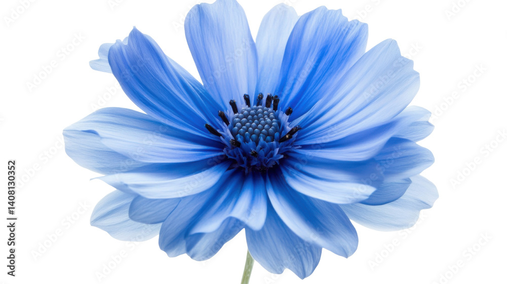 Obraz premium blue flower isolated on white background 