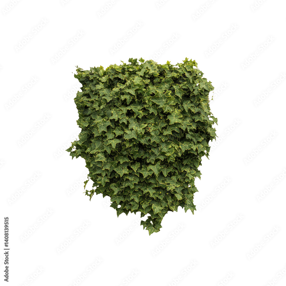 Fototapeta premium Lush Green Ivy Wall Texture - Natural Background