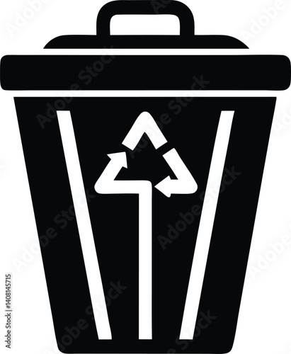 waste segregation vector icon.