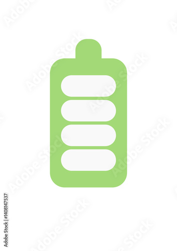green energy battery vector