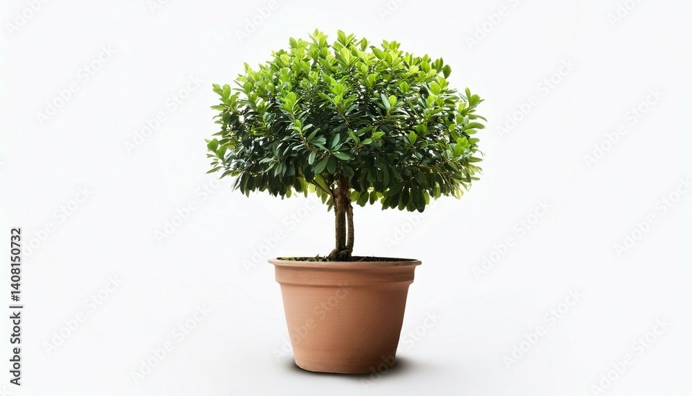 Fototapeta premium Tree in a pot isolated
