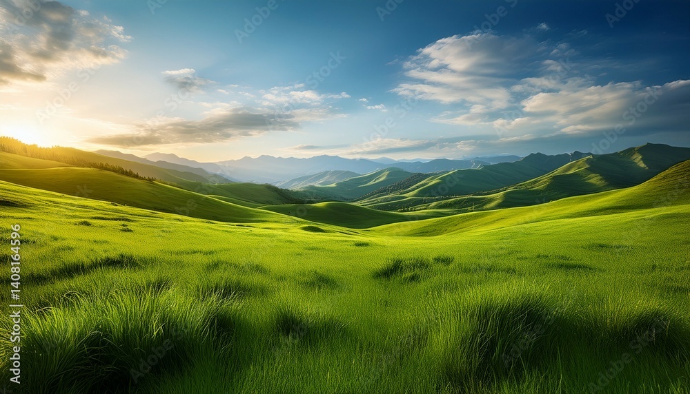 Fototapeta premium Green meadow
