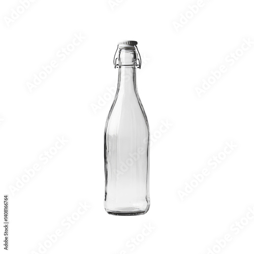 Wallpaper Mural Empty Glass Swing-Top Bottle on Transparent background Torontodigital.ca