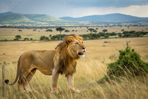 Wallpaper Mural lion prompts image Torontodigital.ca