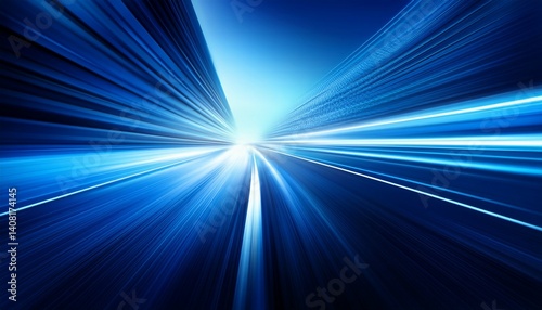 Abstract modern blue background blur motion line speed