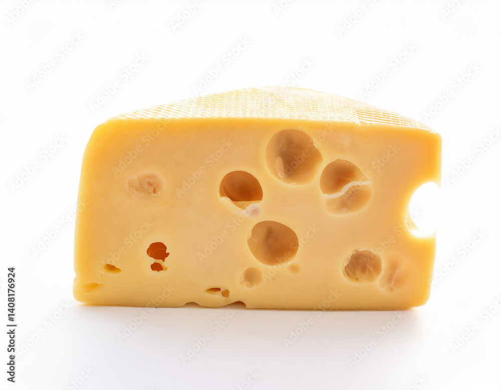 Piece of fresh yellow cheese isolated on white background. Tasty food. Delicious snack. Piece of fresh yellow cheese isolated on white background. Tasty food. Delicious snack.