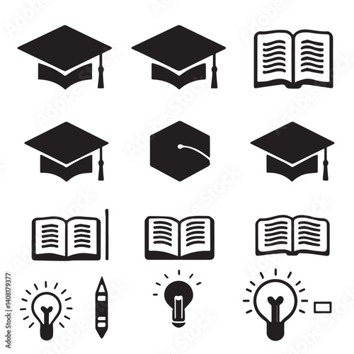 education icons set