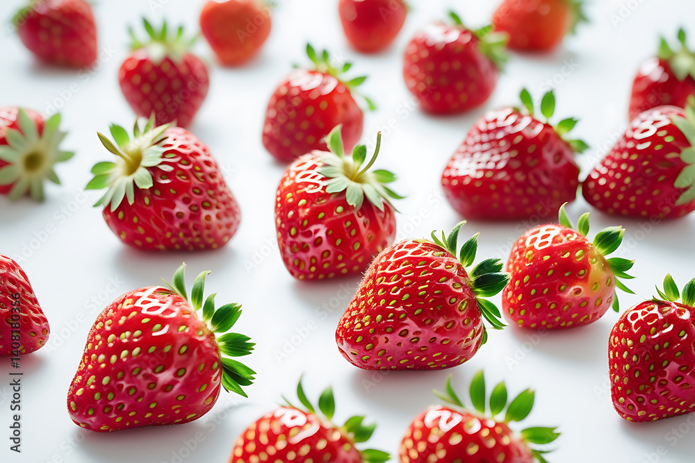 Strawberry Image with White Background Strawberry Image with White Background
