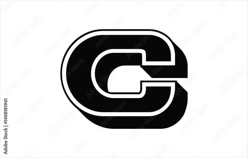Fototapeta premium Elegant Letter C logo Vector Template Initial Letter C Logo Design. Creative And Modern C logo