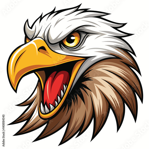 Wallpaper Mural Angry Eagle Head Torontodigital.ca