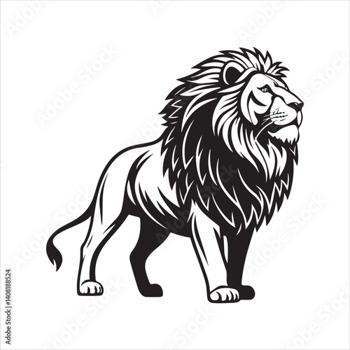  Lion vector.