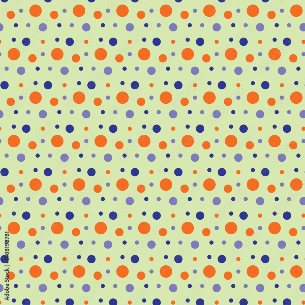 Cute Colorful Dot Seamless Pattern Design Cute Colorful Dot Seamless Pattern Design