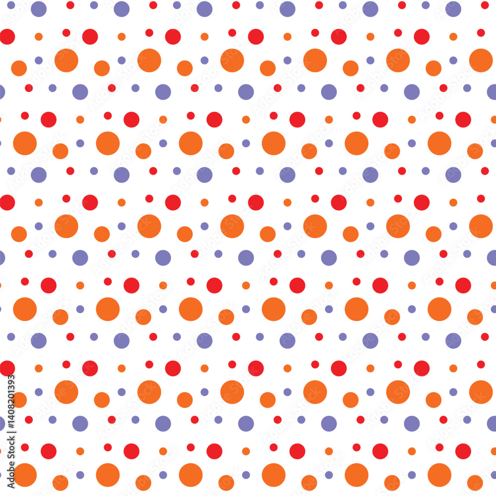 Playful Color Dot Seamless Print Design Playful Color Dot Seamless Print Design