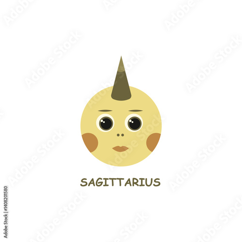 zodiac sign sagittarius in the form of a child