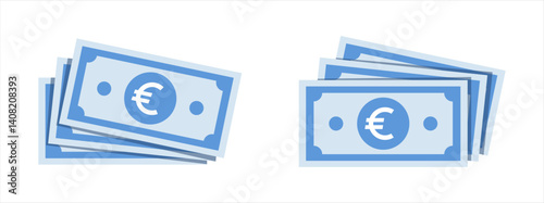 Vector Euro sign, three money euro icon, euro bill symbol, vector 10 eps.
