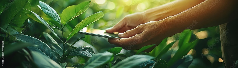 Capturing nature's beauty smartphone photography in lush greenery outdoor environment close-up perspective Capturing nature's beauty smartphone photography in lush greenery outdoor environment close-up perspective