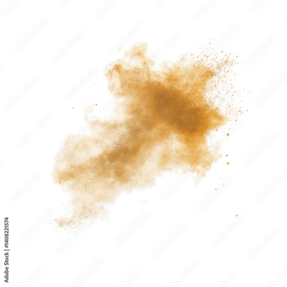 Abstract Gold Watercolor Splash on Transparent background Abstract Gold Watercolor Splash on Transparent background