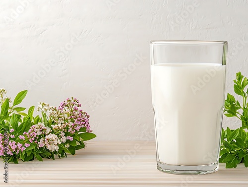 Milk Glass Flowers Tabletop photo