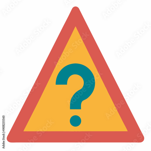 Question triangle signs. Symbol in triangular sign 