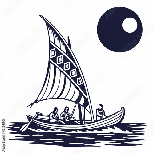 boat on the sea