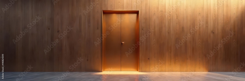 Bronze gradient backdoor, transitioning from silver High-end, polished metal , design, home Bronze gradient backdoor, transitioning from silver High-end, polished metal , design, home