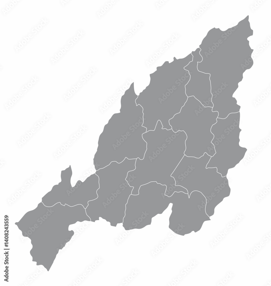 Nagaland administrative map