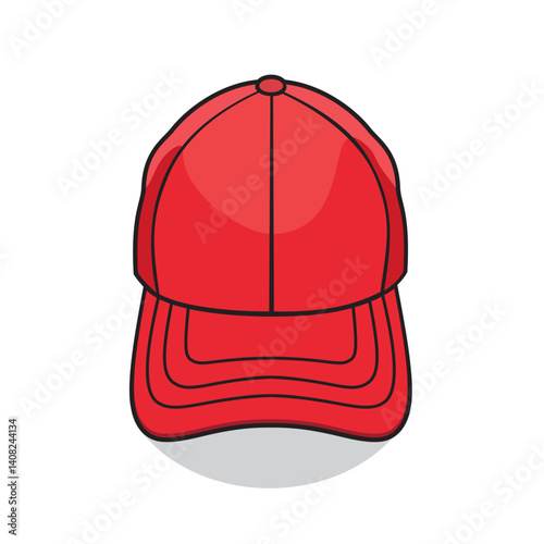 cap vector illustration red cap design