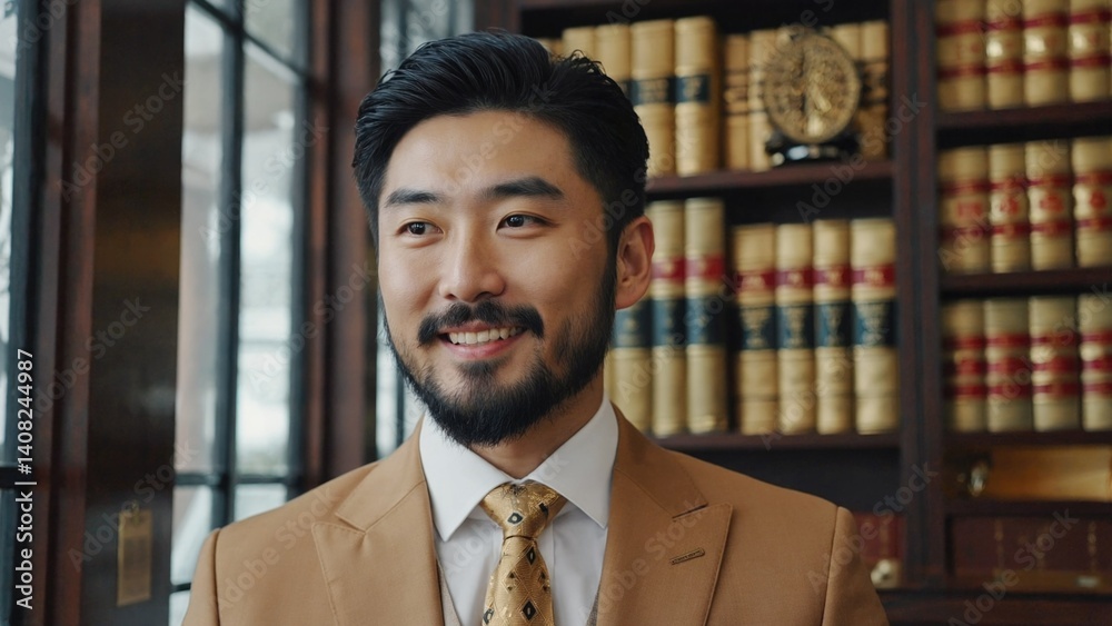 Asian professional in business attire.