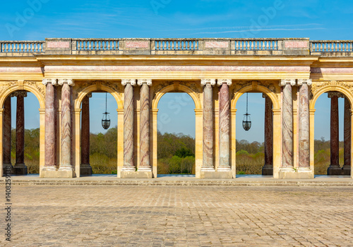 Obraz na płótnie Grand Trianon palace in Versailles park outside Paris, France w salonie