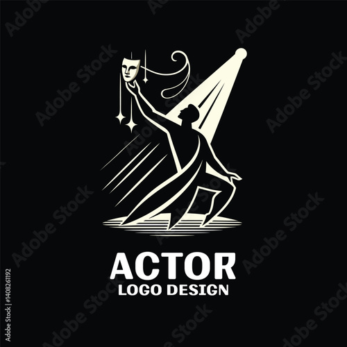 Actor Vector Logo Design