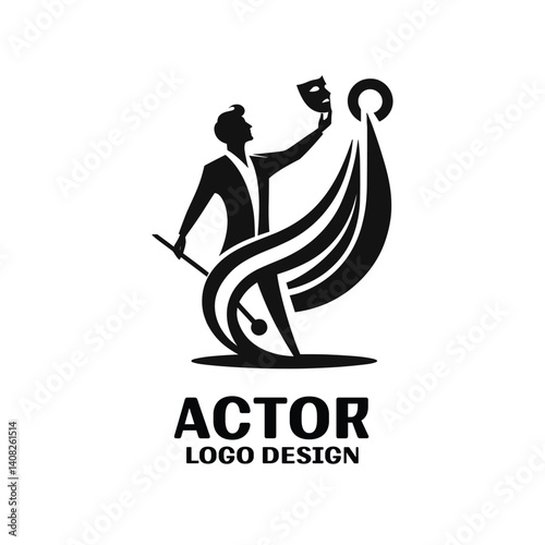 Actor Vector Logo Design