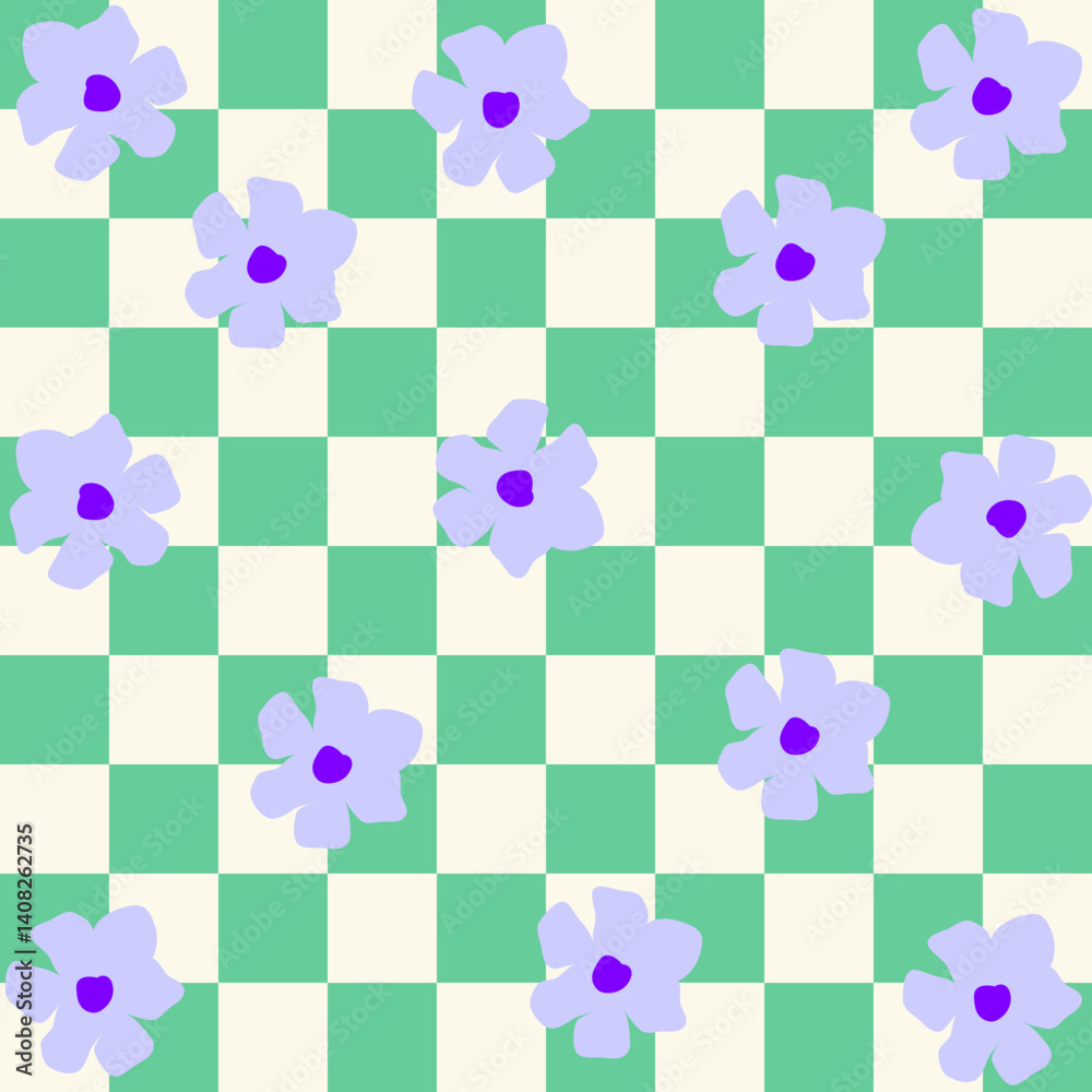 Retro checkered pattern background
