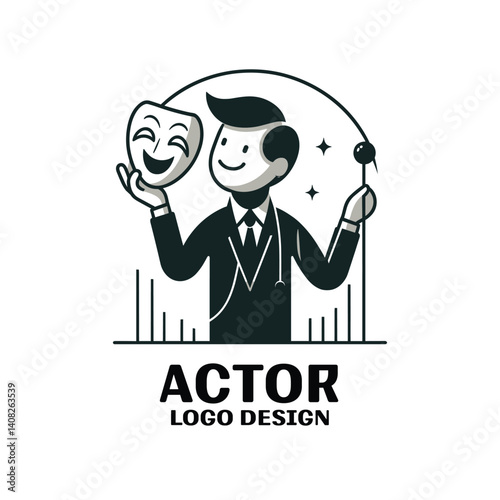 Actor Vector Logo Design