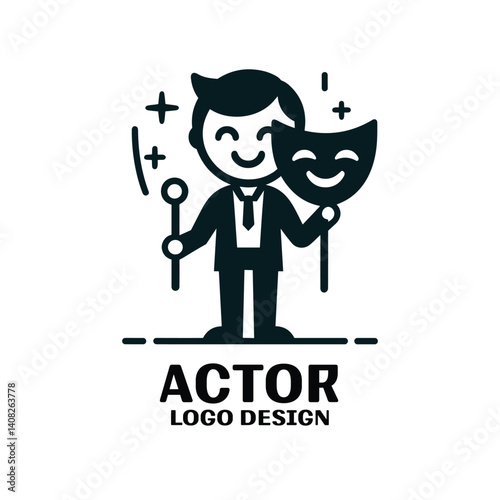 Actor Vector Logo Design