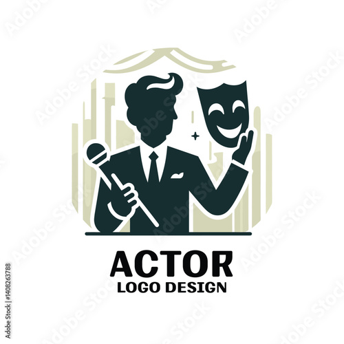 Actor Vector Logo Design