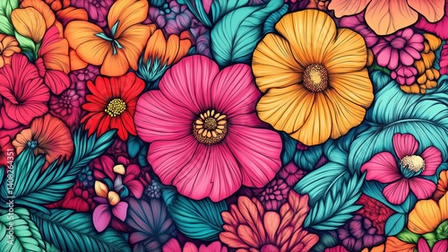 colorful flower background