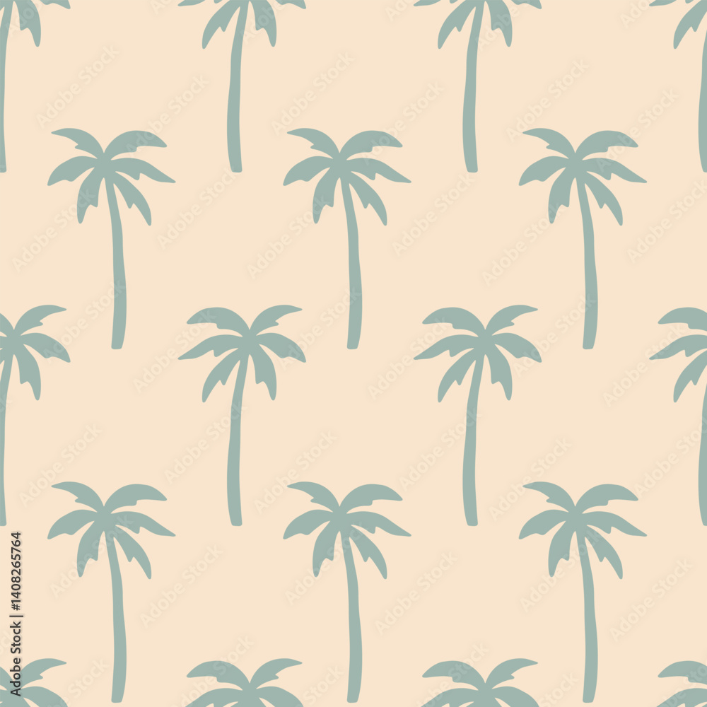 Palm tree seamless pattern tropical background Palm tree seamless pattern tropical background