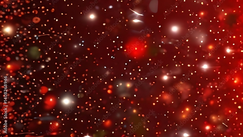 Red and White Glowing Particles Abstract Background Red and White Glowing Particles Abstract Background