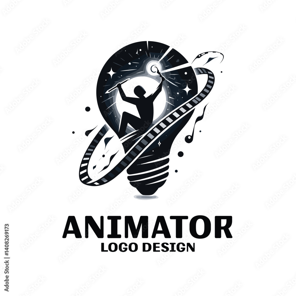 Fototapeta premium Animator Vector Logo Design