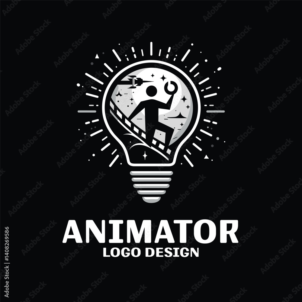 Fototapeta premium Animator Vector Logo Design