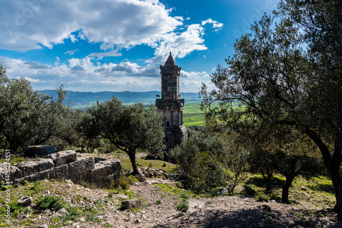 Obraz na płótnie Ruins of Roman temples in Dougga, Tunisia w salonie