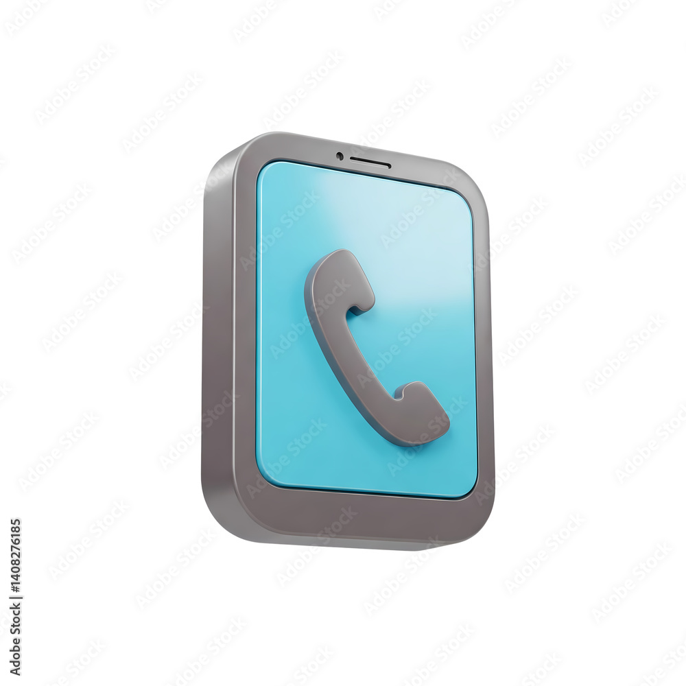 Modern Smartphone Icon for Communication and Mobile Technology