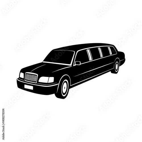 Limo Silhouette vector illustration