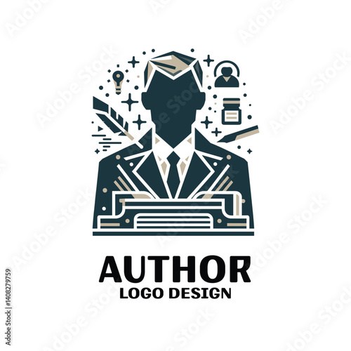 Author Vector Logo Design