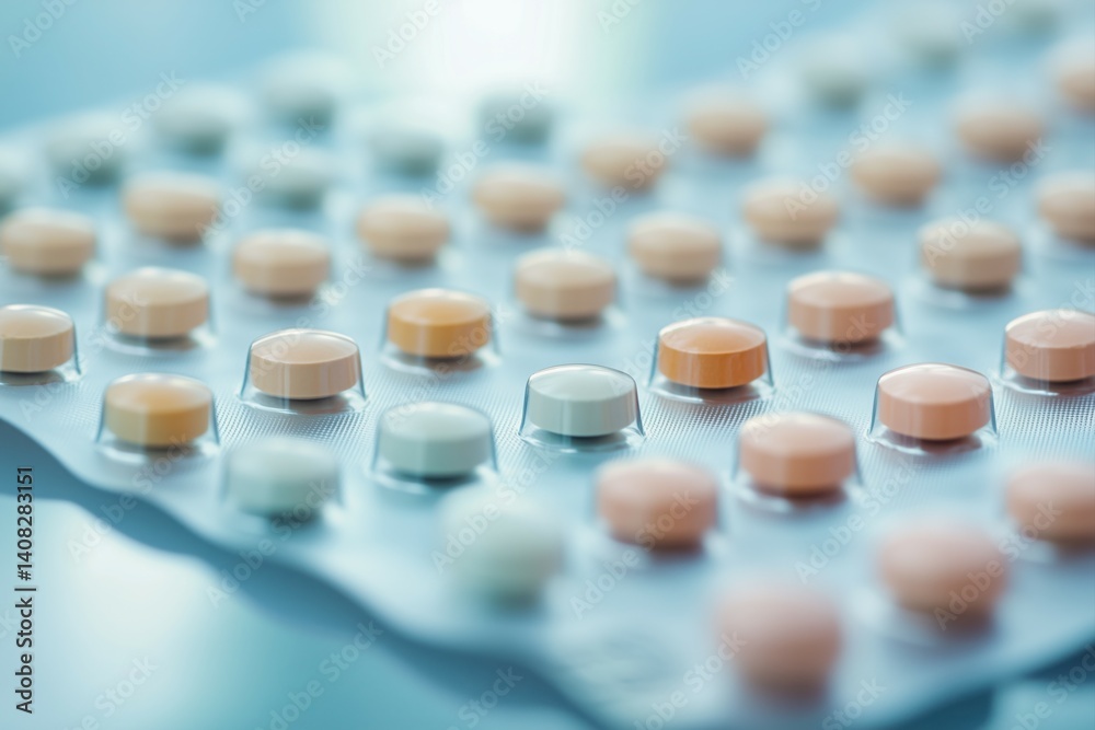 A serene, abstract composition featuring rows of medicine pills laid out on a mirror-like surface. A serene, abstract composition featuring rows of medicine pills laid out on a mirror-like surface.