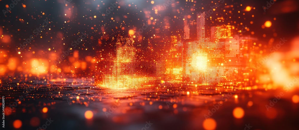 Glowing orange fiery abstract background. Glowing orange fiery abstract background.