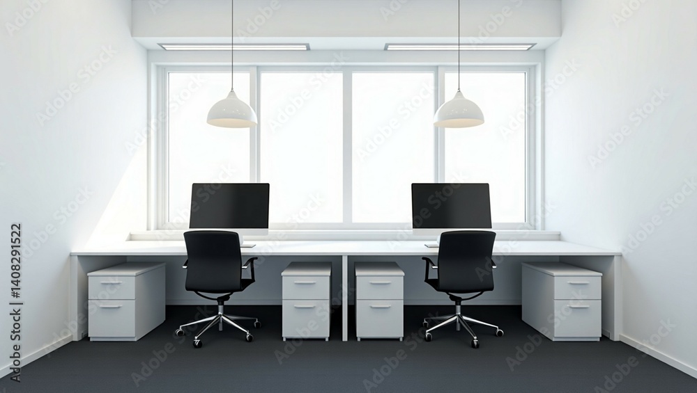 Fototapeta premium White office interior