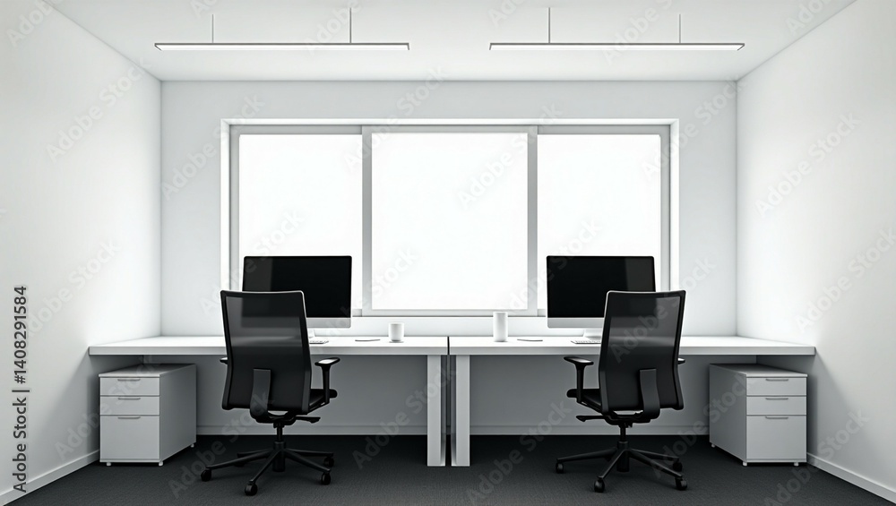 Fototapeta premium White office interior
